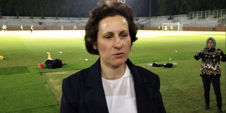 Vice-President of the Palestine Football Association (PFA) Susan Shalabi-Molano (Foto: Diskominfo Surabaya)